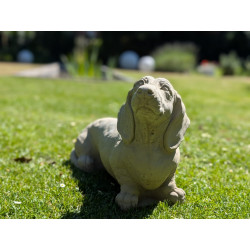 Greyhound Köpfe Steinfigur aus Beton für Ihren Garten